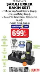 REXON ŞARJLI ERKEK BAKIM SETİ